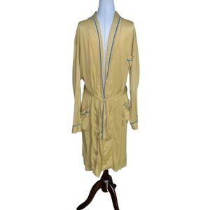 JC Penney’s (TownCraft) ~ Men’s Size Large ~ Vintage ~ USA ~ Gold/ Blue ~ Robe